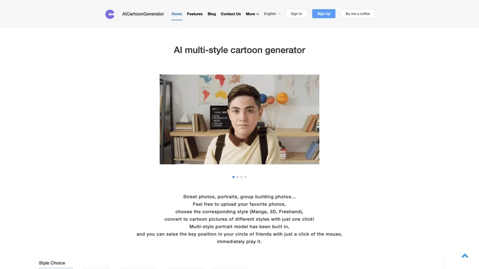 AI  multi-style cartoon generator