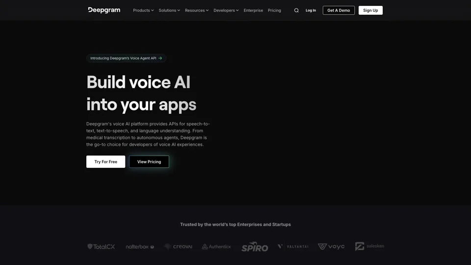 Deepgram Voice AI: Text to Speech + Speech to Text APIs | Deepgram