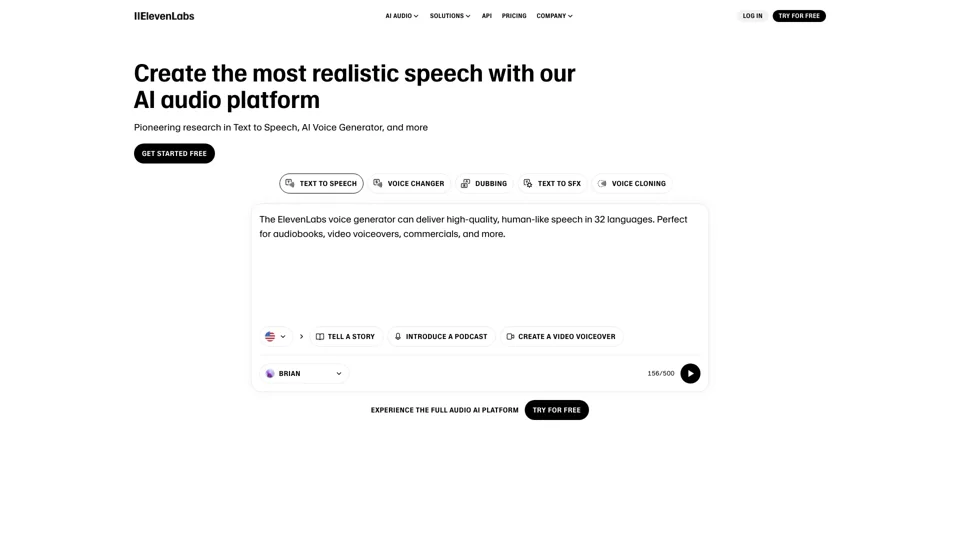 Free Text to Speech & AI Voice Generator | ElevenLabs