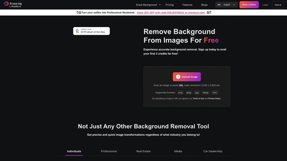 Free Background Image Remover: Remove BG from HD Images Online - Erase.bg