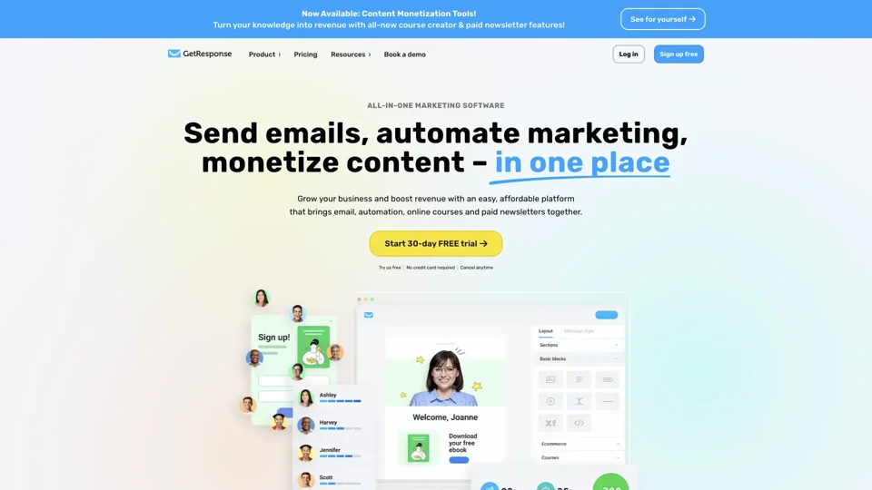 Marketing Software for Professional Email Marketing | GetResponse