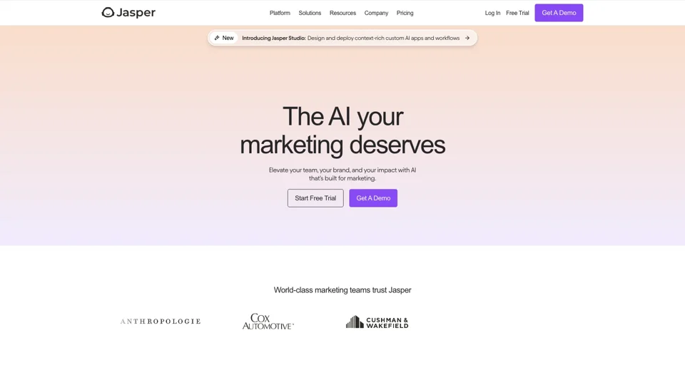 AI that’s built for marketing – Jasper