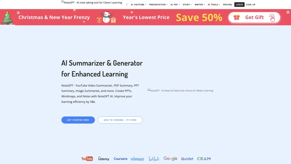 NoteGPT - AI Summarizer and Generator for Enhanced Learning